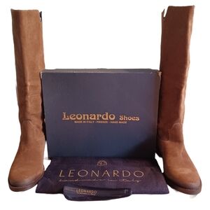 LEONARDO BOOTS HAND CRAFTED IN ITALY SIZE 37 (6.5)